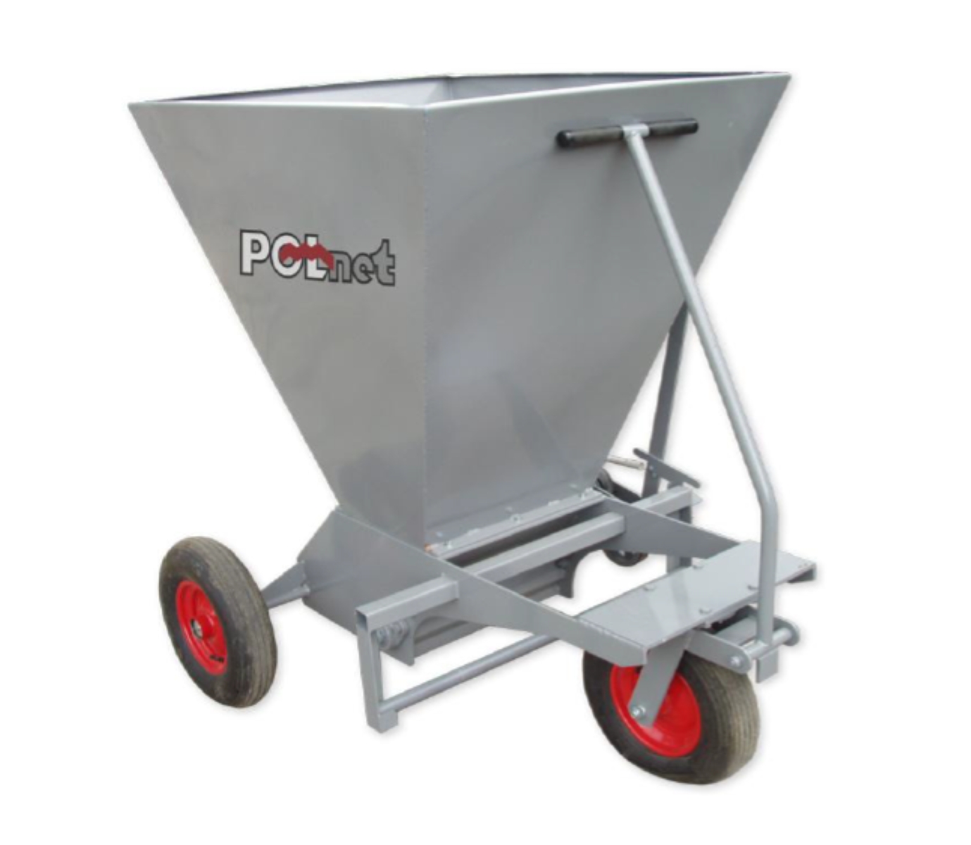 feed and paper wagon for chicken farmers