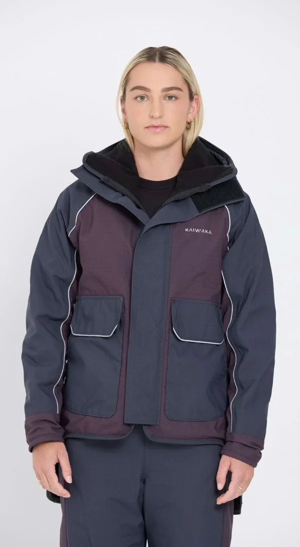 Front-StormforceLadyoftheLandWinterJacket kaiwaka stormforce women's winter jacket front