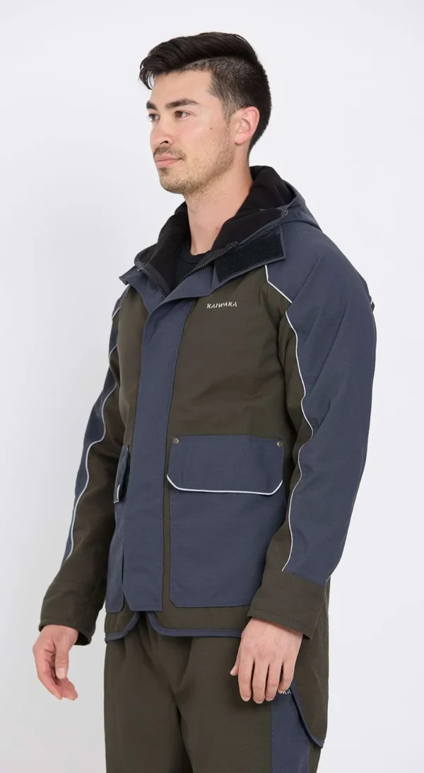 SideHoodDown-StormforceWinterJacket_1 Kaiwaka Stormforce Men's Winter Jacket tilt