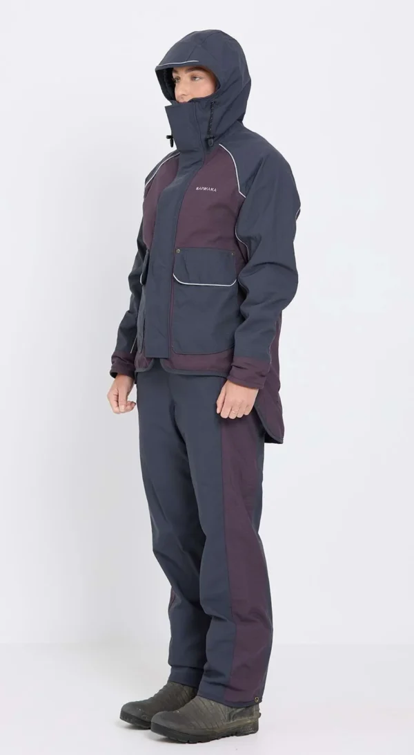 TiltedFull-StormforceLadyoftheLandWinterJacket kaiwaka stormforce women's winter jacket tilted full