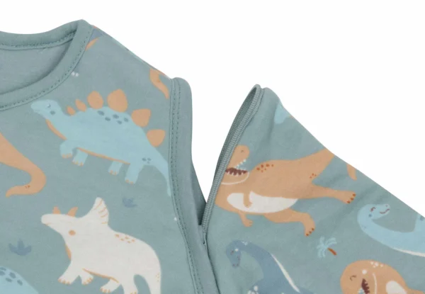 Roarsome Winter Sleep Sack Closeup.